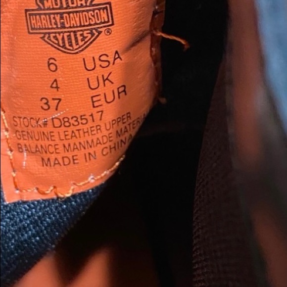 Harley Davidson Black Stiletto Ankle Boots Size 6 - Picture 7 of 9